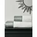 Набор махровых полотенец Tivolyo Home CLARINDA серый 2 предмета