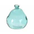 Ваза-бутыль, стекло, бирюзовая, 19 см, Koopman International