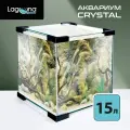 Аквариум Crystal, черный, 15л, 25*25*25см, бренд Laguna AQUA