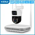 Водонепроницаемый комплект видеонаблюдения KERUI, 8CH NVR and 1 Cam, Российская/европейская (EU), 1 ТБ