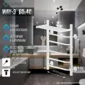 Полотенцесушитель электрический Ника WAY-3 600мм 400мм с полкой
