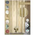 Штора для ванной 180х200см. BathPlus Light Coffee LC1402-2 с вышивкой