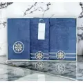 Набор полотенец для ванной 3 пр.(50*80,50*100, 85*150) Maison Dor ELEGANZE синий