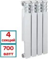Радиатор биметаллический аквапром BI 500/80 B20 4 секции 00-00017647, белый
