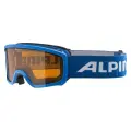 Маска горнолыжная ALPINA Scarabeo Jr Lightblue Matt/Orange S2 (uni: one size)