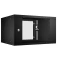 Cabeus Шкаф телекоммуникационный настенный 19 6U, серия LIGHT разборный, цвет черный WSC-05D-6U55/45-BK