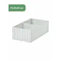 Органайзер IKEA STUK (стук), 17x32x10 см, в клетку белый/серый