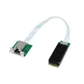 Однопортовая сетевая карта M.2 B + M 10GbE, сетевой адаптер Ethernet RJ45 AQC107, Серверная сетевая карта промышленного контроля