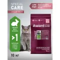 Сухой корм AWARD SPECIAL CARE Weight Control для взрослых стерилизованных кошек для контроля веса с мясом кролика 10кг
