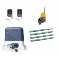 Автоматика для откатных ворот KSL-1300 KIT-LK4, комплект: привод, 2 пульта, лампа, 4 рейки