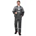 Костюм легионер летний, куртка, короткая, полукомбинезон, темно-серый со светло-серым и СОП 50мм р. 44-46/182-188 / Костюм рабочий мужской / Костюм рабочий