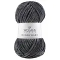 Пряжа Wolans BUNNY BABY 100% полиэстер, 100гр, 120 м (в упак 5*100)/плюшевая пряжа воланс банни беби/10009 серый