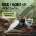 Нож складной туристический недорогой охотничий для рыбалки и выживания из стали 440С Firebird by Ganzo F753M1-GR