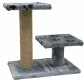 Yami-Yami Когтеточка серия Джут 95 темно-серая квадратная с 2-мя полками 56*36*52см 5.25 кг
