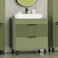 Тумба под раковину без столешницы Brevita Enfida 70 напольная, зеленая