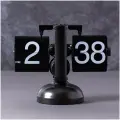 Классические перекидные часы Flip-clock, 16х21х8 см (черные)