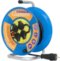 Удлинитель силовой на катушке 20м, 3500Вт GLANZEN, ЕВ-20-009