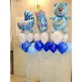 Шарики гелиевые на рождение ребенка. Воздушные шары с гелием на выписку из роддома