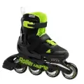 Детские раздвижные ролики Rollerblade Microblade - Black/Green р. 33-36.5