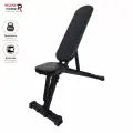 Скамья силовая Receive Power цельносварная для жима (свыше 350кг) черный каркас с черной обивкой