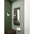 Зеркало МебельSтиль, настенное, прямоугольное, 50x114x13.6 см, шоколадное