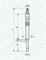 Свеча накаливания CITROEN Jumper 2.5TDi 96-02 MAGNETI MARELLI арт. 062900043304