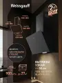 Купольная вытяжка Weissgauff Yota 500 Touch Black Glass, производительность 900 м3/ч