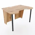 Игровой компьютерный стол Старк с полкой для монитора и тумбой, 120x90x75 см, дуб вотан