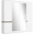 Коллекция Ультра Шкаф 4-хстворчатый (540) Белый/Белый гл. (для одежды, распашной, в прихожую, в спальню, в детскую)