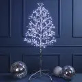 Светодиодное дерево Lausanne Silver 108 см, 230 холодных белых LED ламп с мерцанием, IP44