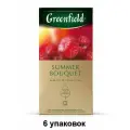 Greenfield Чайный напиток Summer Bouquet фруктовый, 25 пак, 6 уп