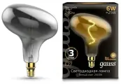 Лампа Gauss Filament FD180 6W 240lm 2400К Е27 gray flexible LED 1/6