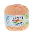 Пряжа ALPINA LILY 100% мерсеризованный хлопок 10 шт. х 50 г 175 м +- 5 м №011персиковый