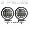 Светодиодные фары дополнительного света комплект с ДХО круглые с СТГ/ ПТФ