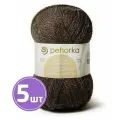 Пряжа Пехорка Овечья шерсть (251), коричневый 5 шт. по 100 г