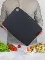 Разделочная доска SYBARIS APOLLO L BLACK, 44х32,5 см, двухсторонняя