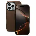 Кожаный чехол iCarer Oil Wax для iPhone 16 Pro Max, коричневый