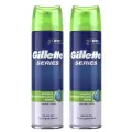 Комплект 2 штук, Гель для бритья GILLETTE TGS Sensitive Skin для чувствительной кожи 200мл