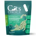 Cat's Choice растительный комкующийся наполнитель тофу для кошачьих туалетов с ароматом зеленого чая - 6 л