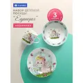 Daniks Единорог, 1 персона, 3 предм. голубой/розовый/зеленый 1 3
