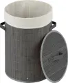 Корзина для белья Рыжий Кот BLB-01-G бамбук, 34,5х50 см, серый