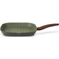 Сковорода-гриль Tvs NATURA INDUCTION 28х28 см, индукция, зеленый, BS730283310601