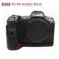Чехол для фотоаппарата из натуральной кожи, защитный чехол-кейс, сумка-чехол для камеры (полукомплект) для Canon EOS