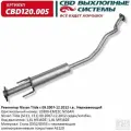 Резонатор Cbd для Nissan Tiida, 120.005