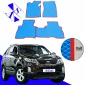 Автомобильные коврики EVA/ЕВА/ЭВА для Kia Sorento 2 II (XM) / Киа Соренто 2 II (XM) 2012-2021 василок красный