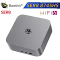 Beelink Мини-ПК Beelink SER8 R7 8745HS (AMD Ryzen 7 8745H, RAM 32 ГБ, SSD 1024 ГБ, AMD Radeon 780M, Windows 11 Pro), Серый металлик