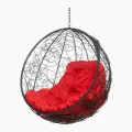 Подвесное кресло кокон Bigarden Kokos Black BS без стойки (красная подушка)