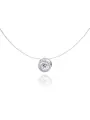 Колье VALTERA, серебро, 925 проба, фианит, длина 45 см., прозрачный