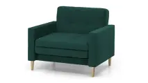 Кресло-кровать Уют Лайт Velutto 20 NEW 95x84x82 см, темно-зеленый Велютто, выкатной GOODFORM