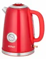 Чайник Kitfort КТ-6665, нержавеющая сталь, красный, мощность 1850Вт